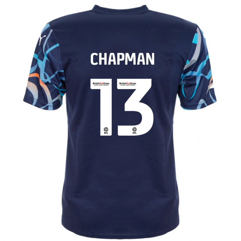 Danxen Kinder Mackenzie Chapman #13 Marineblau Auswärtstrikot Trikot 2024/25 T-Shirt Schweiz