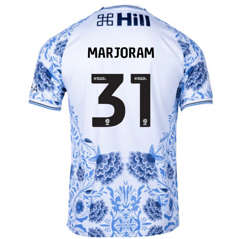 Danxen Kinder Sophie Marjoram #31 Weiß Blau Auswärtstrikot Trikot 2024/25 T-Shirt Schweiz