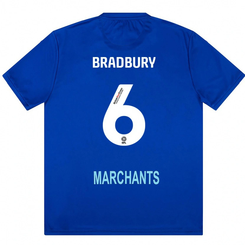 Danxen Kinder Tom Bradbury #6 Grün Auswärtstrikot Trikot 2024/25 T-Shirt Schweiz
