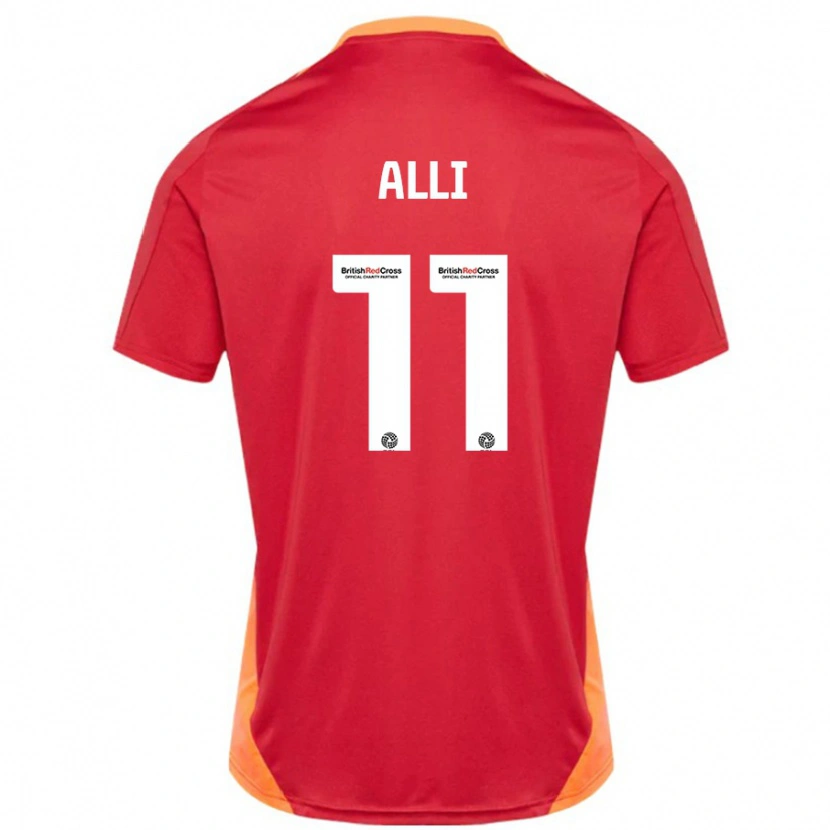 Danxen Kinder Millenic Alli #11 Blau Cremeweiß Auswärtstrikot Trikot 2024/25 T-Shirt Schweiz