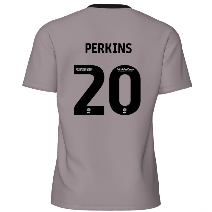 Danxen Kinder Sonny Perkins #20 Grau Auswärtstrikot Trikot 2024/25 T-Shirt Schweiz