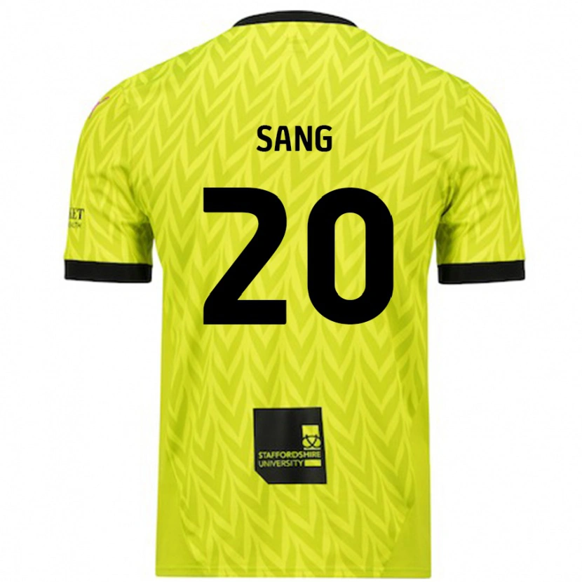 Danxen Kinder Tom Sang #20 Fluoreszierend Grün Auswärtstrikot Trikot 2024/25 T-Shirt Schweiz
