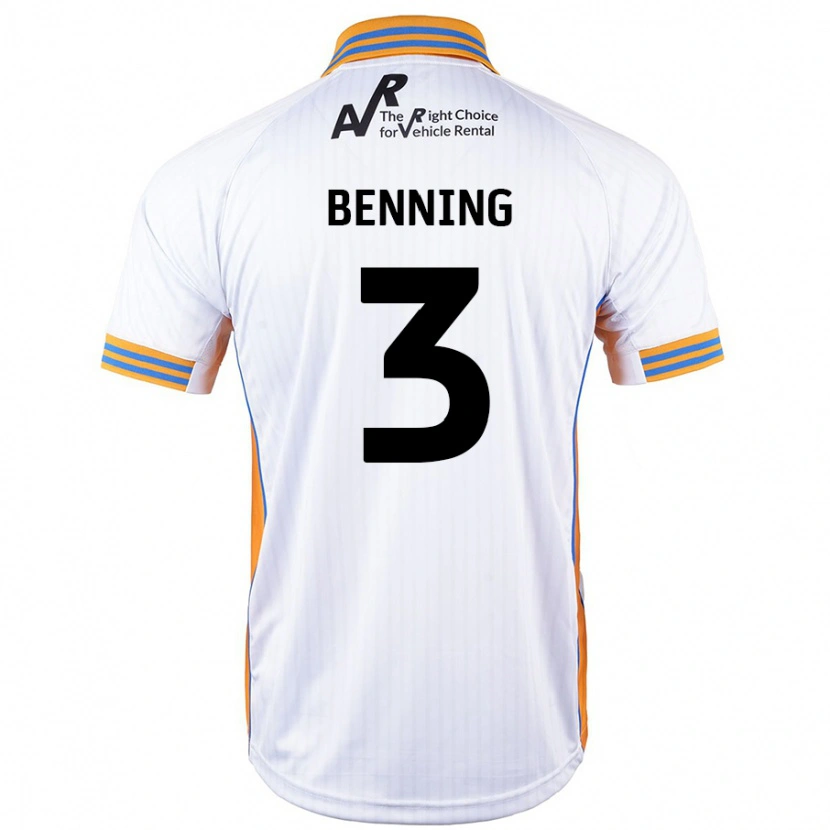 Danxen Kinder Mal Benning #3 Weiß Auswärtstrikot Trikot 2024/25 T-Shirt Schweiz