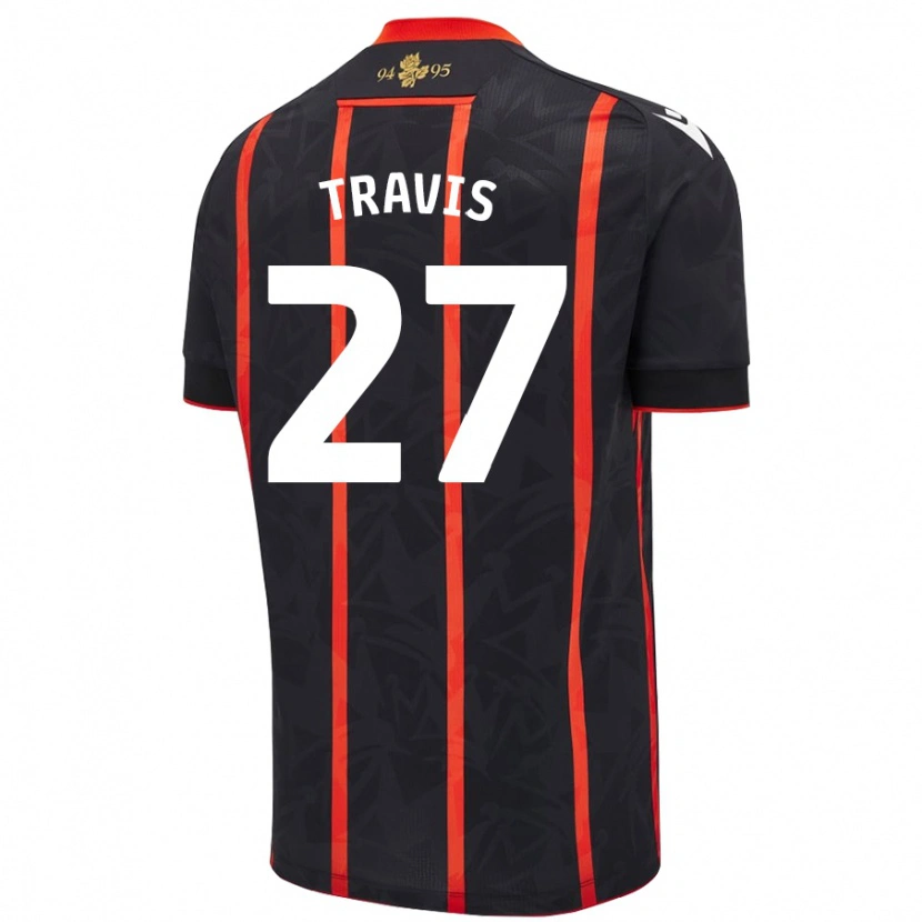 Danxen Kinder Lewis Travis #27 Schwarz Rot Auswärtstrikot Trikot 2024/25 T-Shirt Schweiz