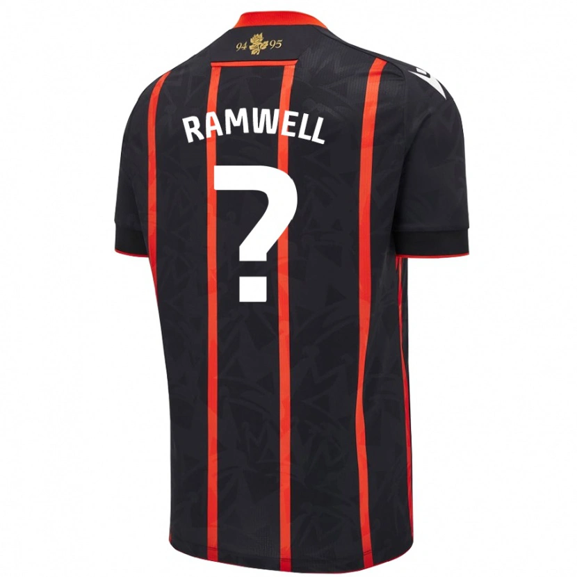 Danxen Kinder Teddy Ramwell #0 Schwarz Rot Auswärtstrikot Trikot 2024/25 T-Shirt Schweiz