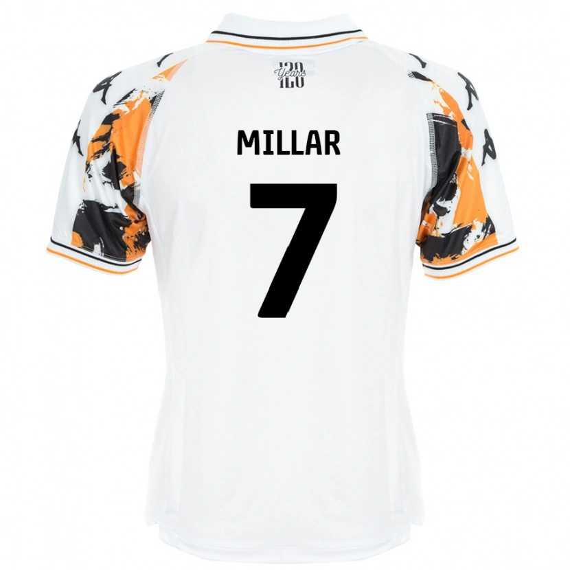 Danxen Kinder Liam Millar #7 Weiß Auswärtstrikot Trikot 2024/25 T-Shirt Schweiz