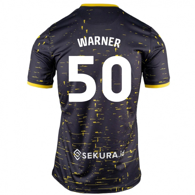 Danxen Kinder Jaden Warner #50 Schwarz Gelb Auswärtstrikot Trikot 2024/25 T-Shirt Schweiz