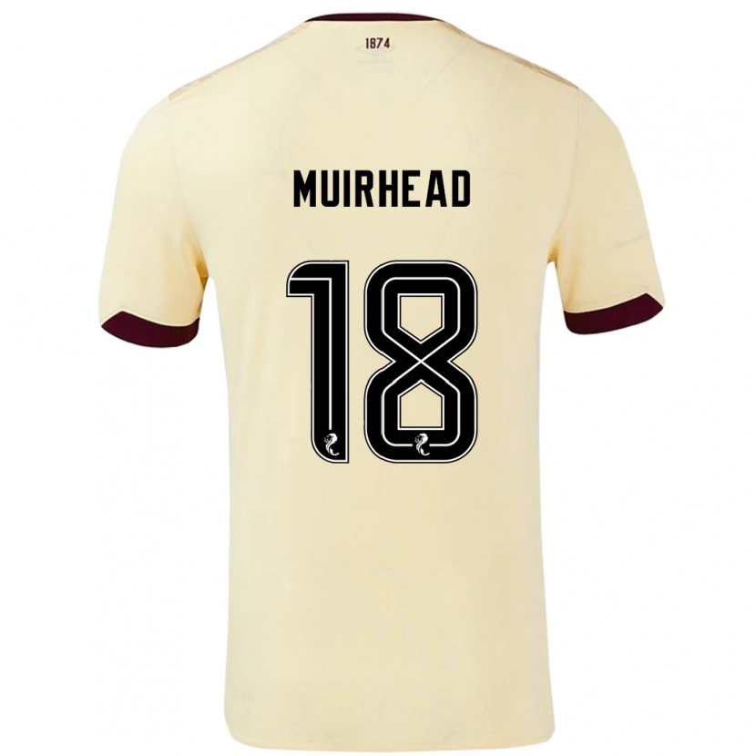 Danxen Kinder Owen Muirhead #18 Creme Burgunderrot Auswärtstrikot Trikot 2024/25 T-Shirt Schweiz