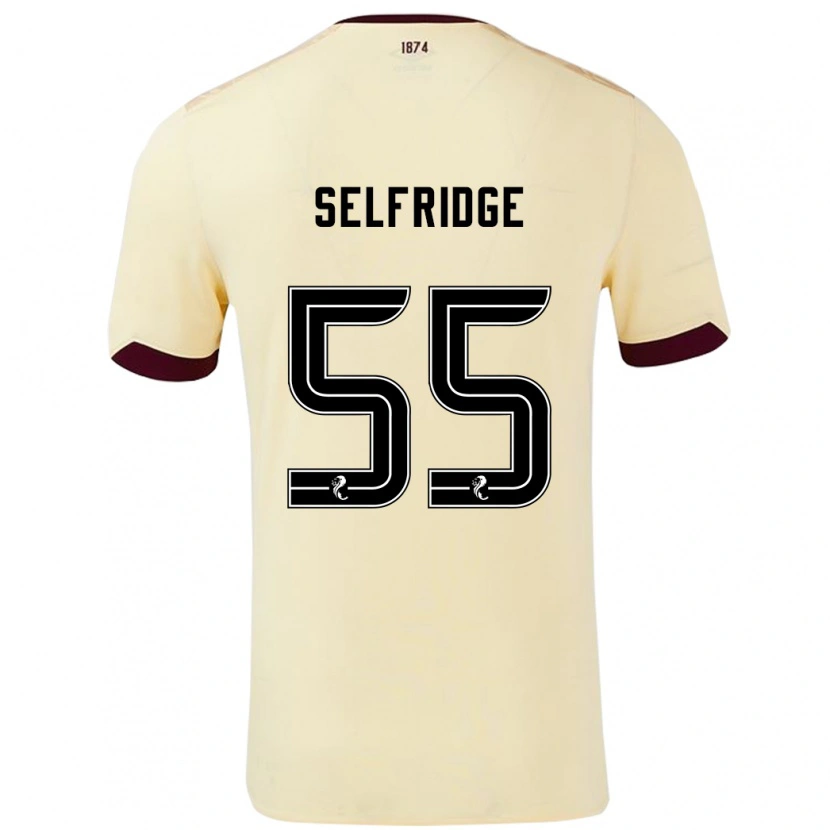 Danxen Kinder Louis Selfridge #55 Creme Burgunderrot Auswärtstrikot Trikot 2024/25 T-Shirt Schweiz