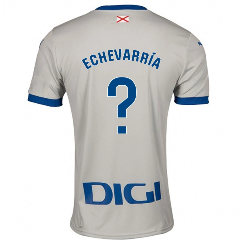 Danxen Kinder Iker Echevarría #0 Hellgrau Auswärtstrikot Trikot 2024/25 T-Shirt Schweiz