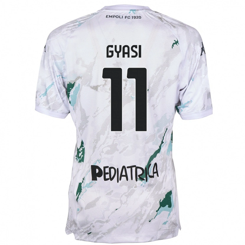 Danxen Kinder Emmanuel Gyasi #11 Grau Auswärtstrikot Trikot 2024/25 T-Shirt Schweiz