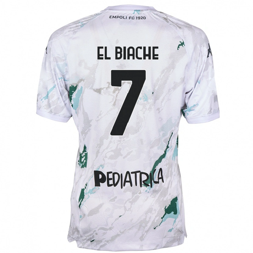 Danxen Kinder Noah El Biache #7 Grau Auswärtstrikot Trikot 2024/25 T-Shirt Schweiz