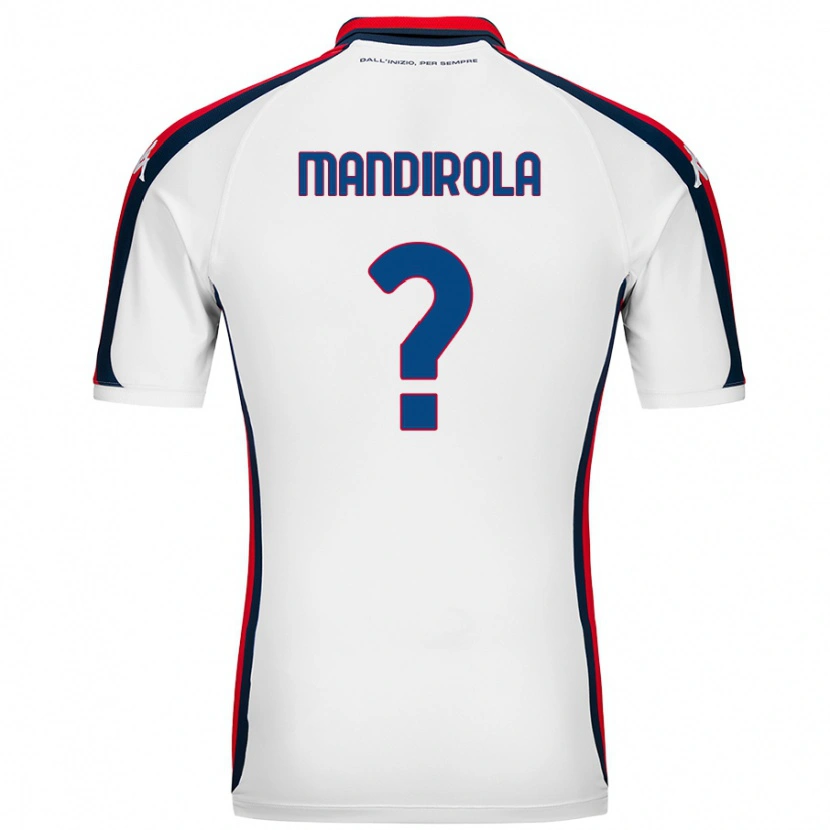 Danxen Kinder Gabriele Mandirola #0 Weiß Auswärtstrikot Trikot 2024/25 T-Shirt Schweiz