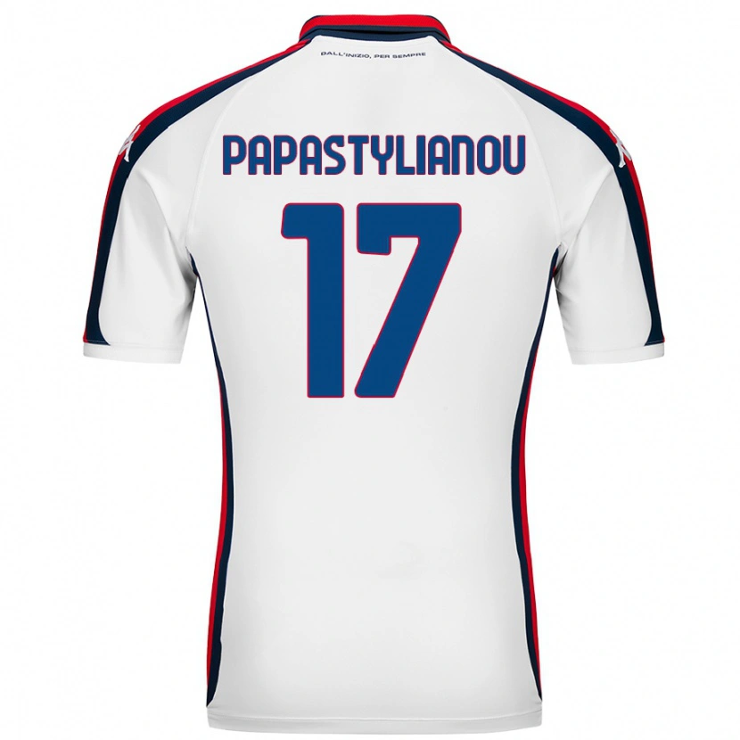 Danxen Kinder Lysandros Andreas Papastylianou #17 Weiß Auswärtstrikot Trikot 2024/25 T-Shirt Schweiz