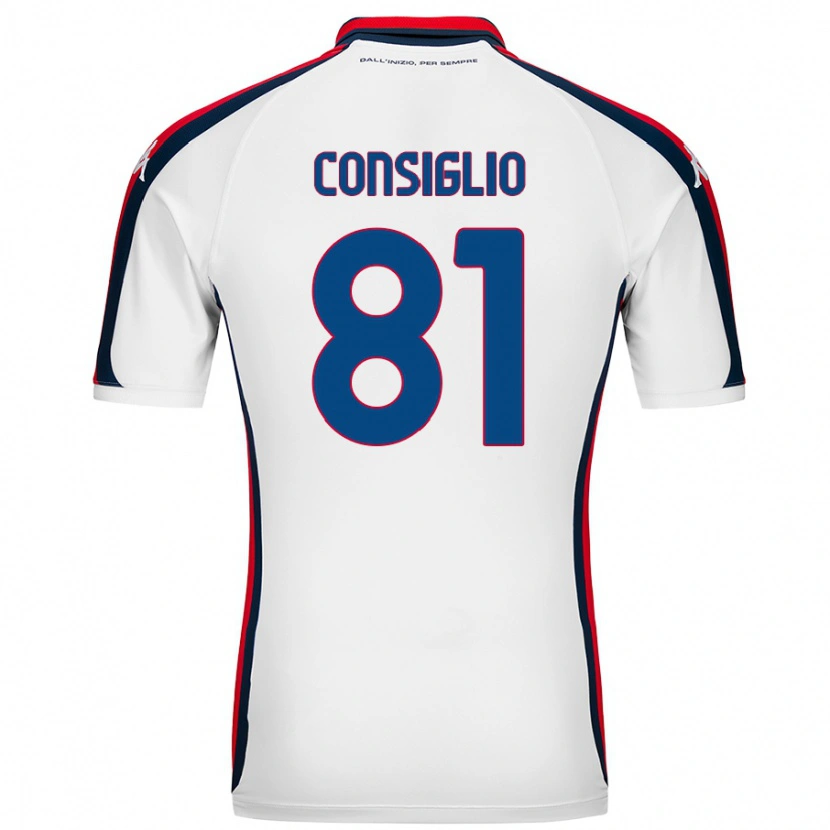 Danxen Kinder Leonardo Consiglio #81 Weiß Auswärtstrikot Trikot 2024/25 T-Shirt Schweiz