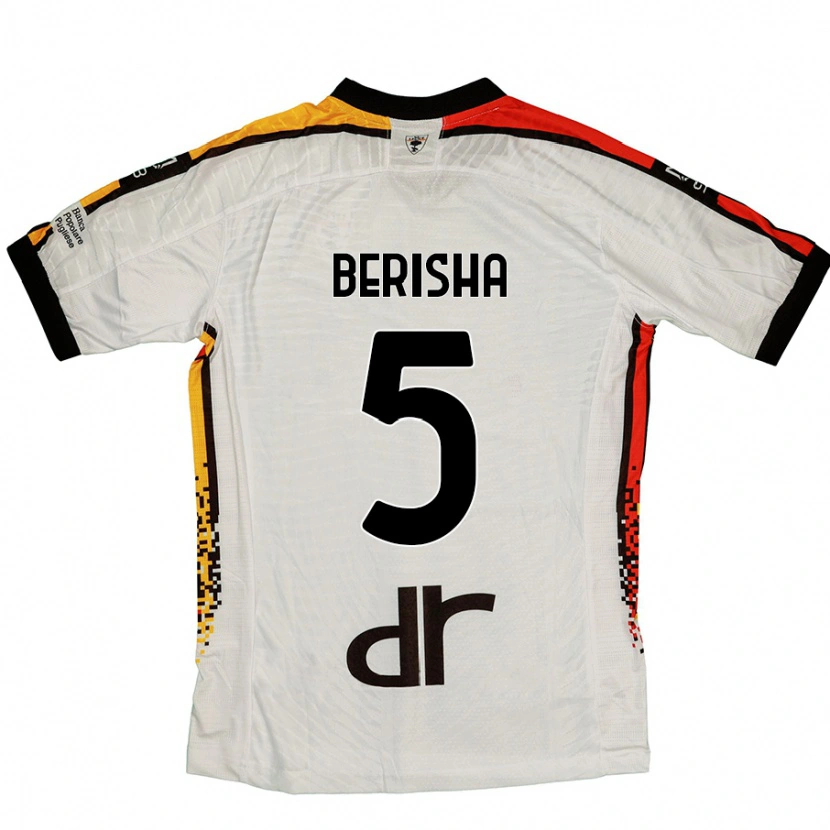 Danxen Kinder Medon Berisha #5 Weiß Schwarz Auswärtstrikot Trikot 2024/25 T-Shirt Schweiz