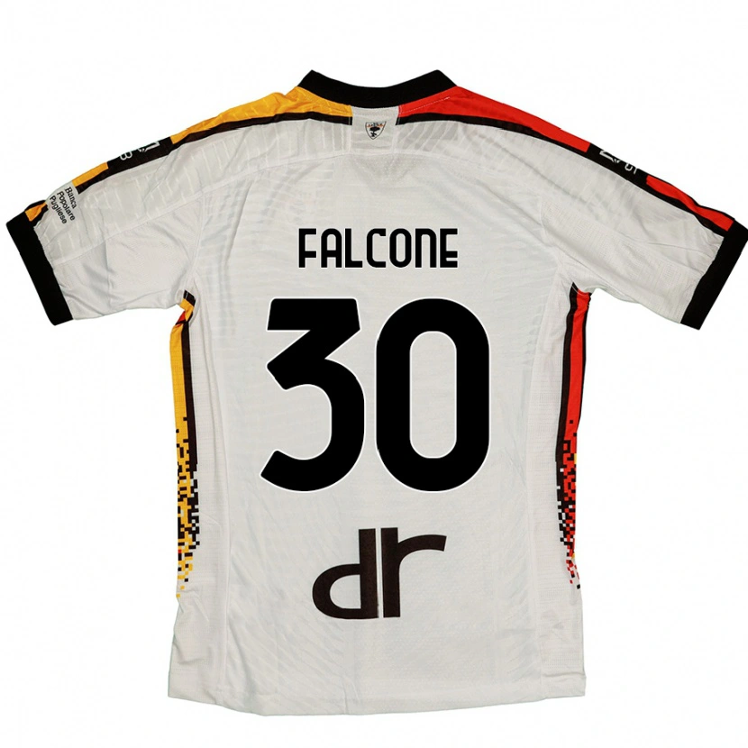 Danxen Kinder Wladimiro Falcone #30 Weiß Schwarz Auswärtstrikot Trikot 2024/25 T-Shirt Schweiz