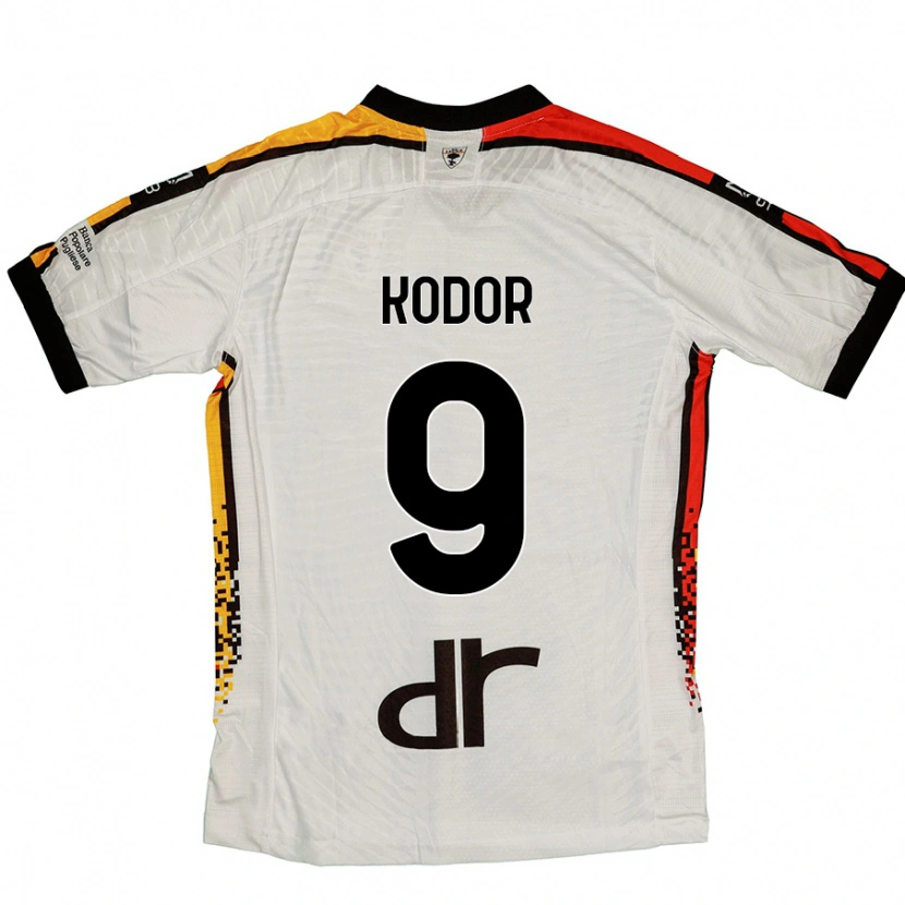 Danxen Kinder Jason Kodor #9 Weiß Schwarz Auswärtstrikot Trikot 2024/25 T-Shirt Schweiz