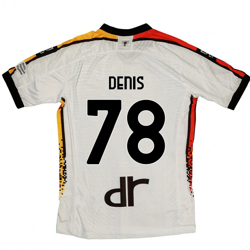 Danxen Kinder Max Denis #78 Weiß Schwarz Auswärtstrikot Trikot 2024/25 T-Shirt Schweiz