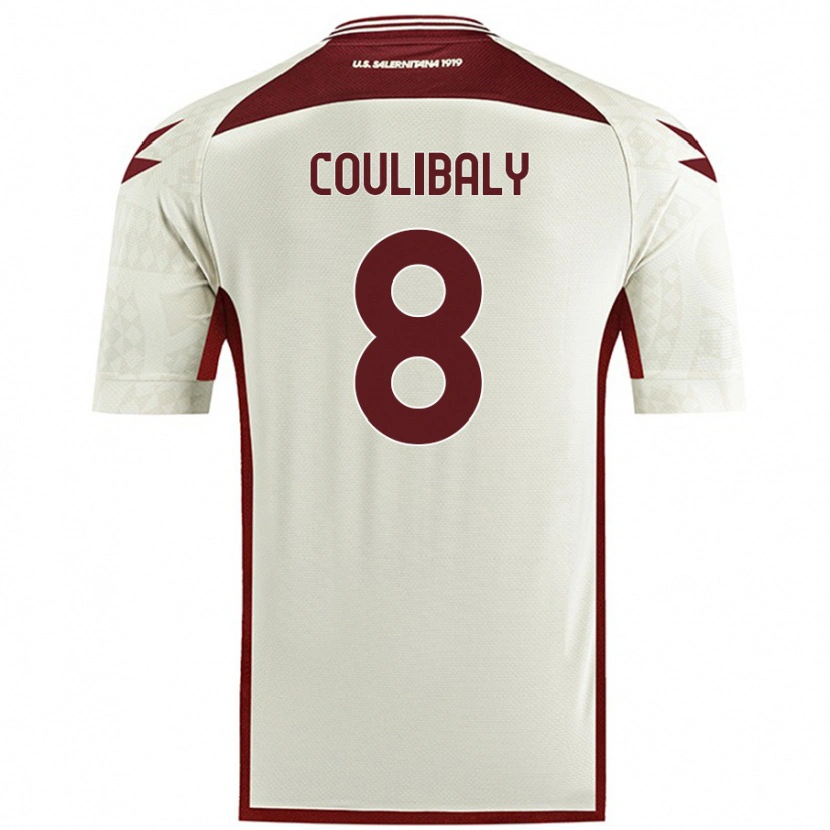Danxen Kinder Mamadou Coulibaly #8 Cremefarben Auswärtstrikot Trikot 2024/25 T-Shirt Schweiz