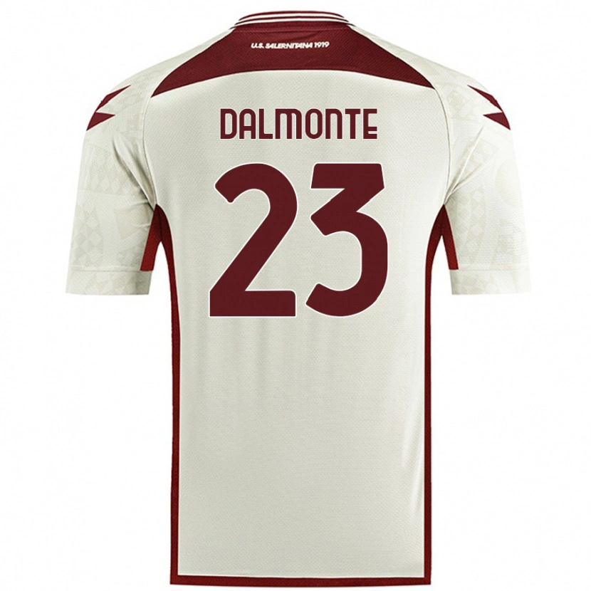 Danxen Kinder Nicola Dalmonte #23 Cremefarben Auswärtstrikot Trikot 2024/25 T-Shirt Schweiz