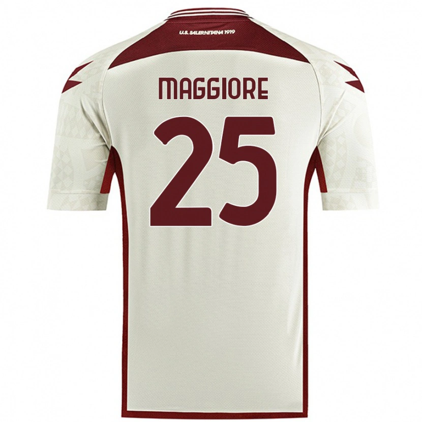 Danxen Kinder Giulio Maggiore #25 Cremefarben Auswärtstrikot Trikot 2024/25 T-Shirt Schweiz