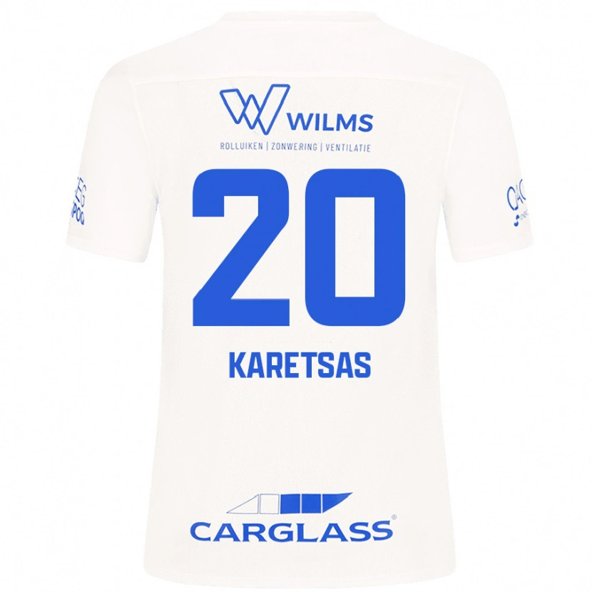 Danxen Kinder Konstantinos Karetsas #20 Weiß Auswärtstrikot Trikot 2024/25 T-Shirt Schweiz