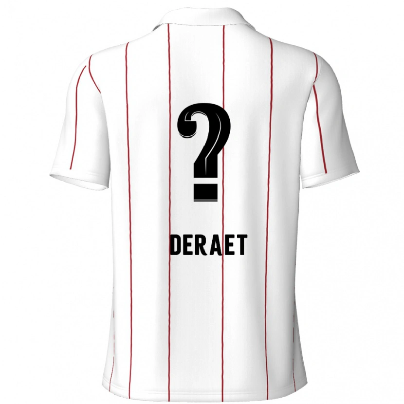 Danxen Kinder Xavi Deraet #0 Weiß Schwarz Auswärtstrikot Trikot 2024/25 T-Shirt Schweiz