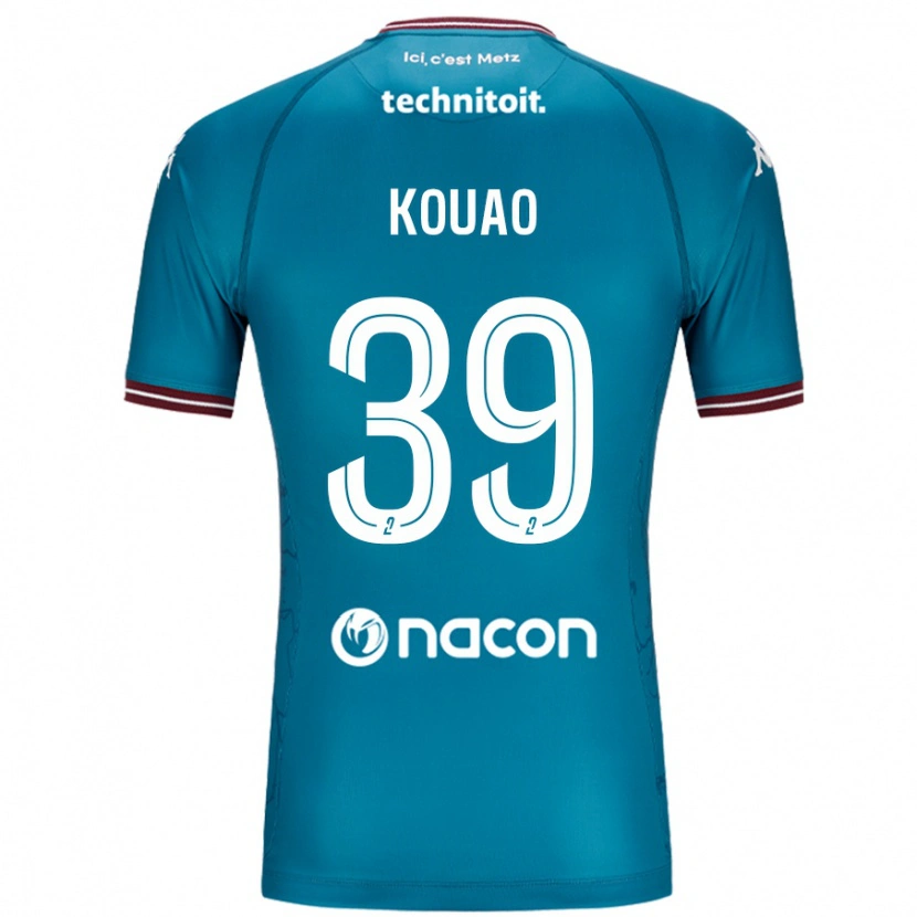 Danxen Kinder Koffi Kouao #39 Blau Petrol Auswärtstrikot Trikot 2024/25 T-Shirt Schweiz