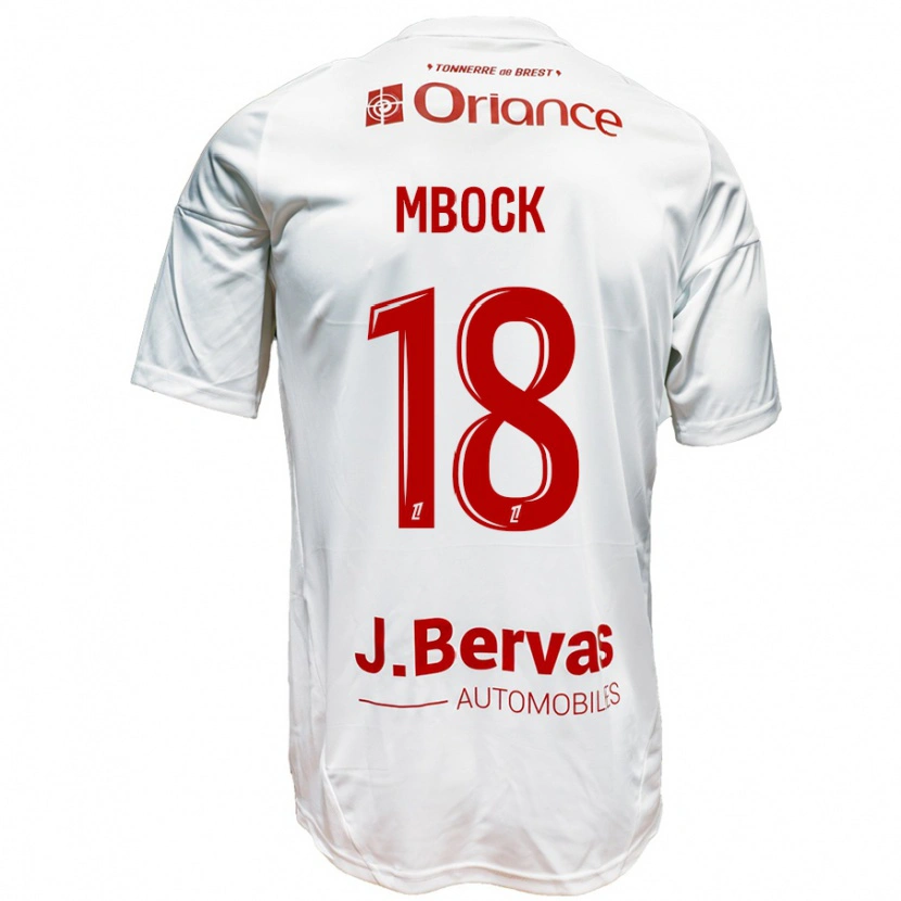 Danxen Kinder Hianga'a Mbock #18 Weiß Rot Auswärtstrikot Trikot 2024/25 T-Shirt Schweiz