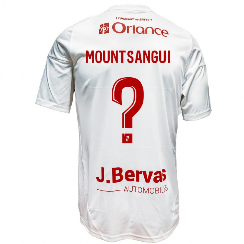 Danxen Kinder Warren Mountsangui #0 Weiß Rot Auswärtstrikot Trikot 2024/25 T-Shirt Schweiz