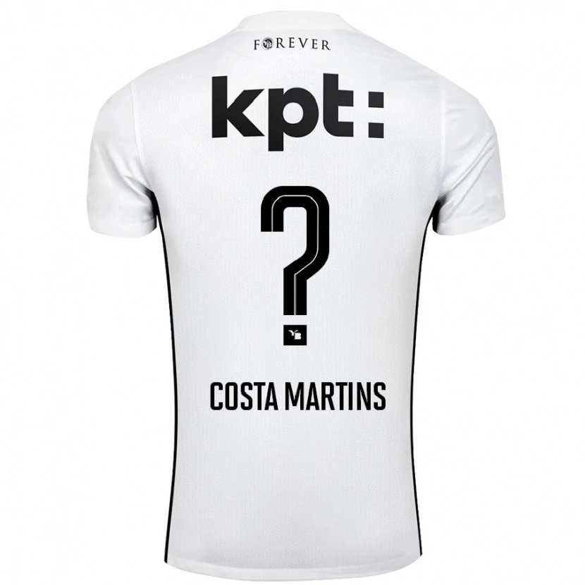Danxen Kinder Yvann Costa Martins #0 Weiß Schwarz Auswärtstrikot Trikot 2024/25 T-Shirt Schweiz