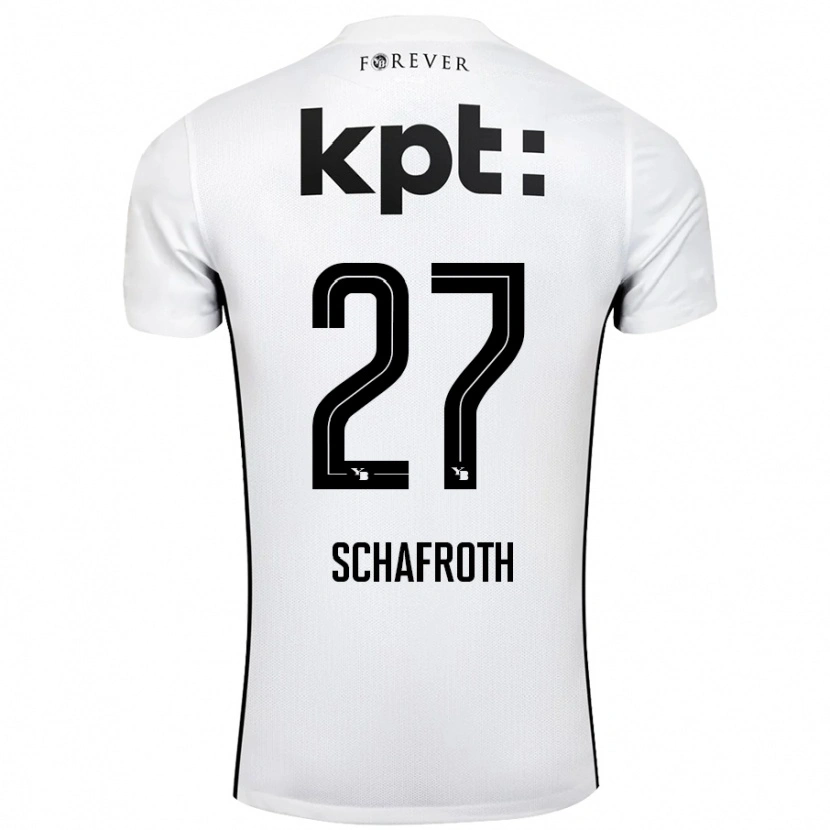 Danxen Kinder Reto Schafroth #27 Weiß Schwarz Auswärtstrikot Trikot 2024/25 T-Shirt Schweiz