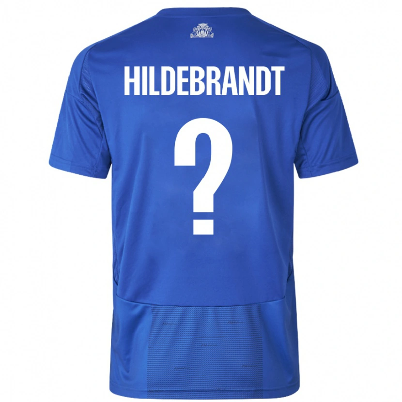 Danxen Kinder Sylvester Hildebrandt #0 Weiß Blau Auswärtstrikot Trikot 2024/25 T-Shirt Schweiz