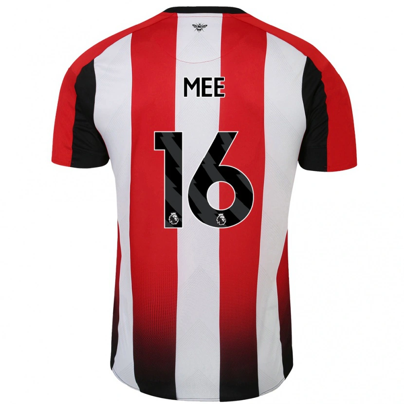 Danxen Herren Ben Mee #16 Rot Weiß Heimtrikot Trikot 2024/25 T-Shirt Schweiz