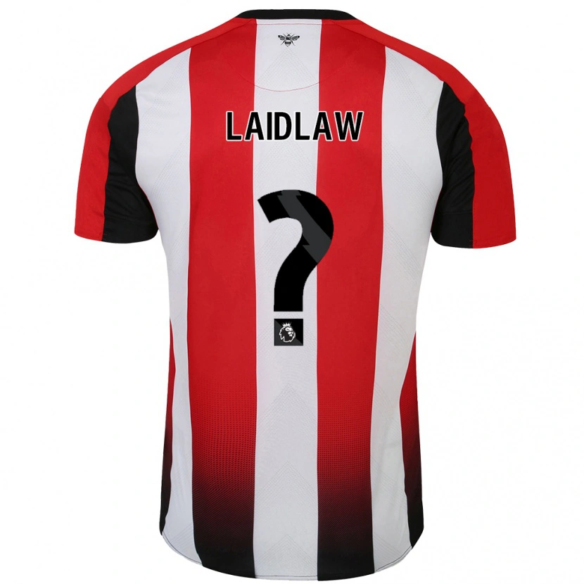 Danxen Herren Ethan Laidlaw #0 Rot Weiß Heimtrikot Trikot 2024/25 T-Shirt Schweiz