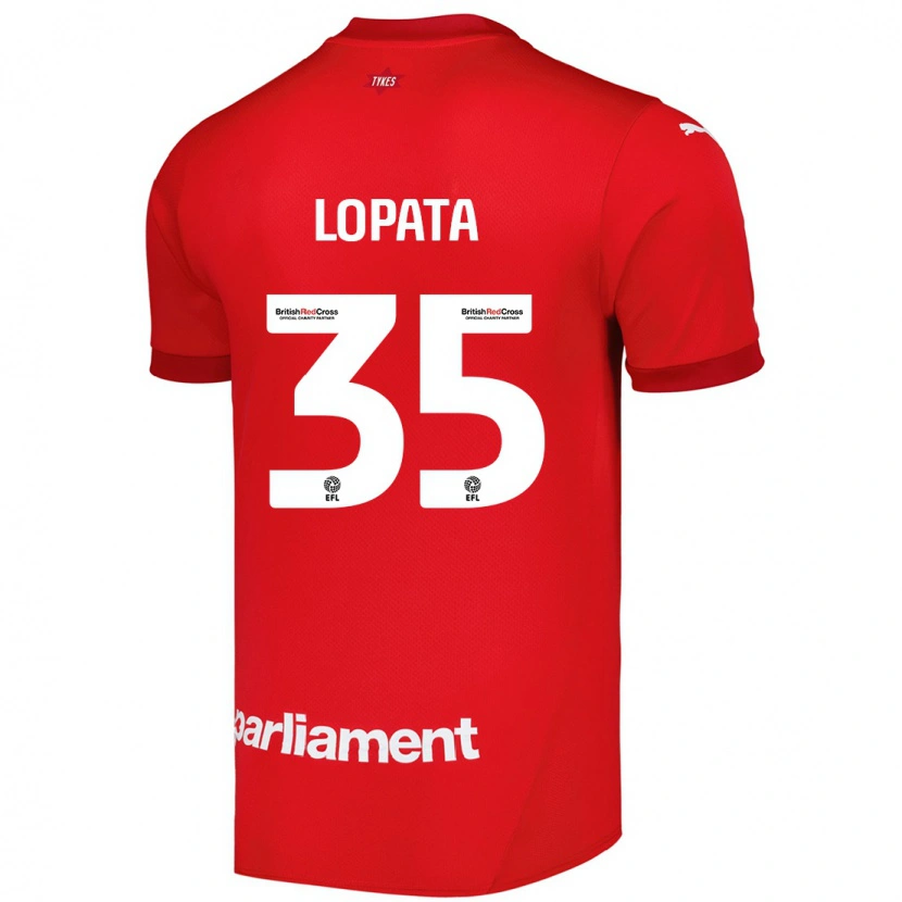 Danxen Herren Kacper Lopata #35 Rot Heimtrikot Trikot 2024/25 T-Shirt Schweiz