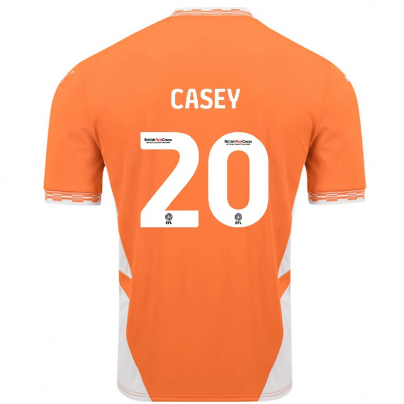 Danxen Herren Oliver Casey #20 Orange Weiß Heimtrikot Trikot 2024/25 T-Shirt Schweiz