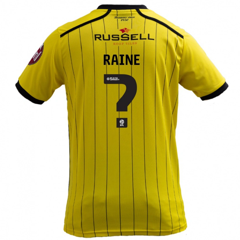 Danxen Herren Max Raine #0 Gelb Heimtrikot Trikot 2024/25 T-Shirt Schweiz