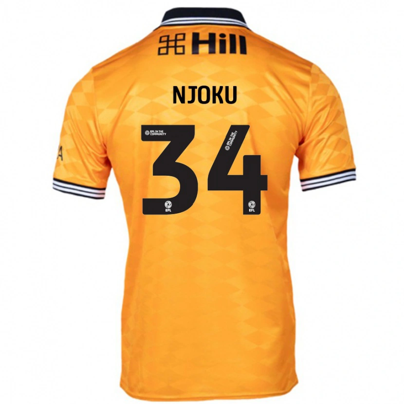 Danxen Herren Brandon Njoku #34 Orange Heimtrikot Trikot 2024/25 T-Shirt Schweiz