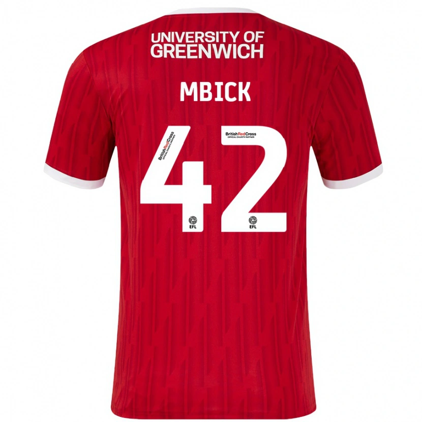 Danxen Herren Micah Mbick #42 Rot Weiß Heimtrikot Trikot 2024/25 T-Shirt Schweiz