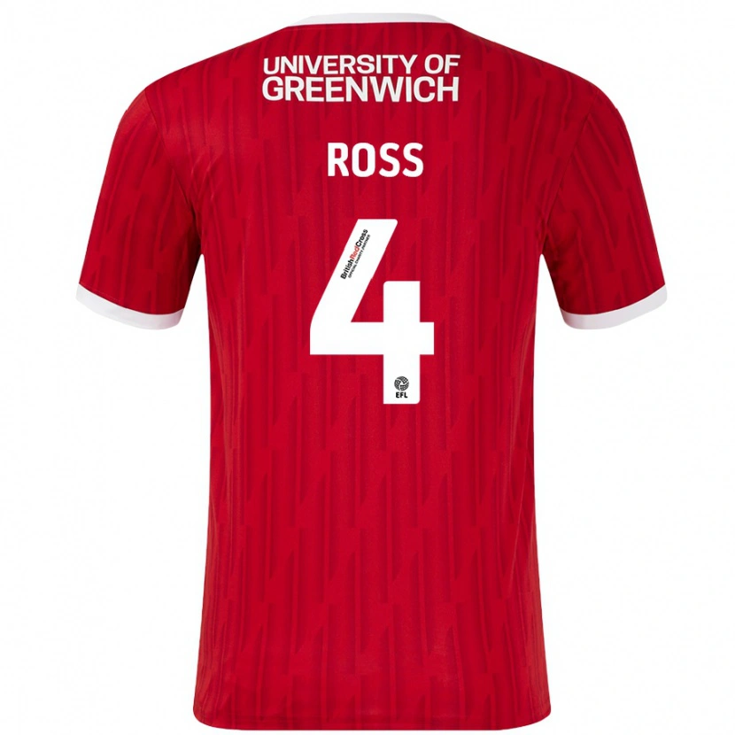 Danxen Herren Mia Ross #4 Rot Weiß Heimtrikot Trikot 2024/25 T-Shirt Schweiz