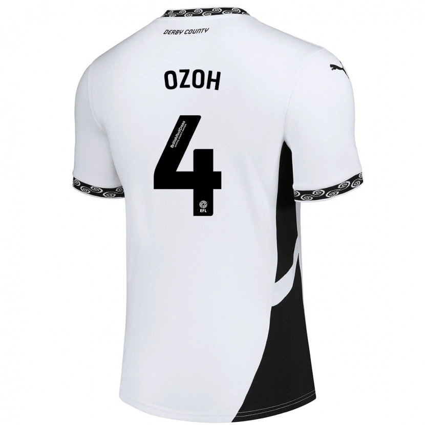 Danxen Herren David Ozoh #4 Weiß Schwarz Heimtrikot Trikot 2024/25 T-Shirt Schweiz