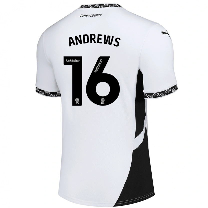 Danxen Herren Marli Rhodes-Andrews #16 Weiß Schwarz Heimtrikot Trikot 2024/25 T-Shirt Schweiz