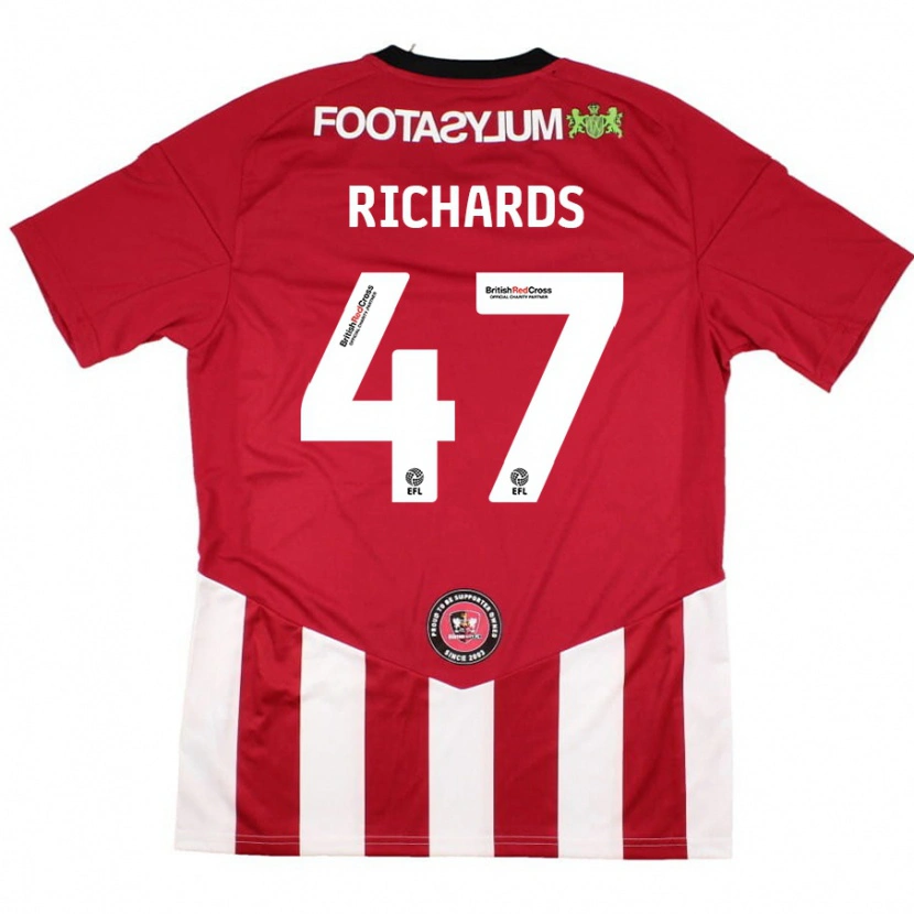 Danxen Herren Jake Richards #47 Rot Weiß Heimtrikot Trikot 2024/25 T-Shirt Schweiz