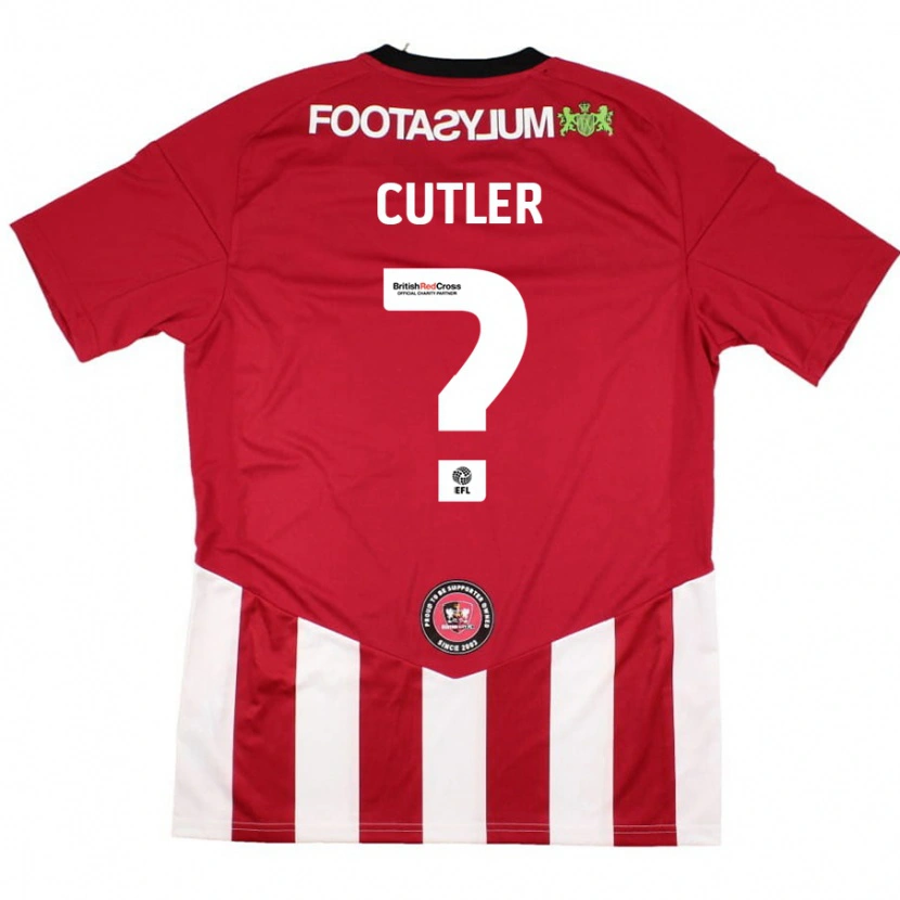 Danxen Herren Theo Cutler #0 Rot Weiß Heimtrikot Trikot 2024/25 T-Shirt Schweiz