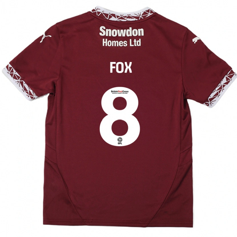 Danxen Herren Ben Fox #8 Burgundrot Heimtrikot Trikot 2024/25 T-Shirt Schweiz