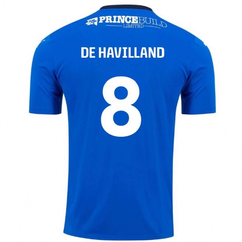 Danxen Herren Ryan De Havilland #8 Blau Weiß Heimtrikot Trikot 2024/25 T-Shirt Schweiz
