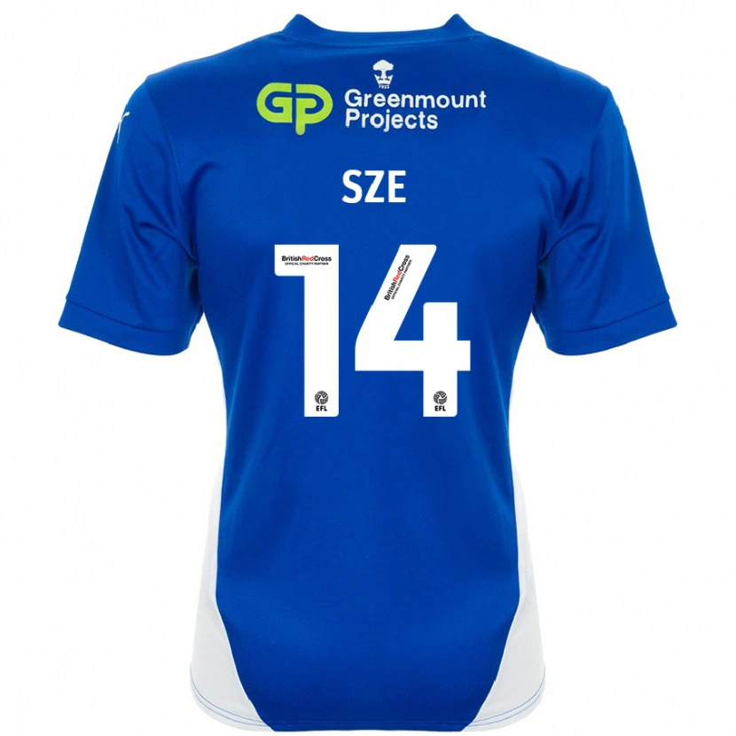 Danxen Herren Chris Sze #14 Blau Weiß Heimtrikot Trikot 2024/25 T-Shirt Schweiz