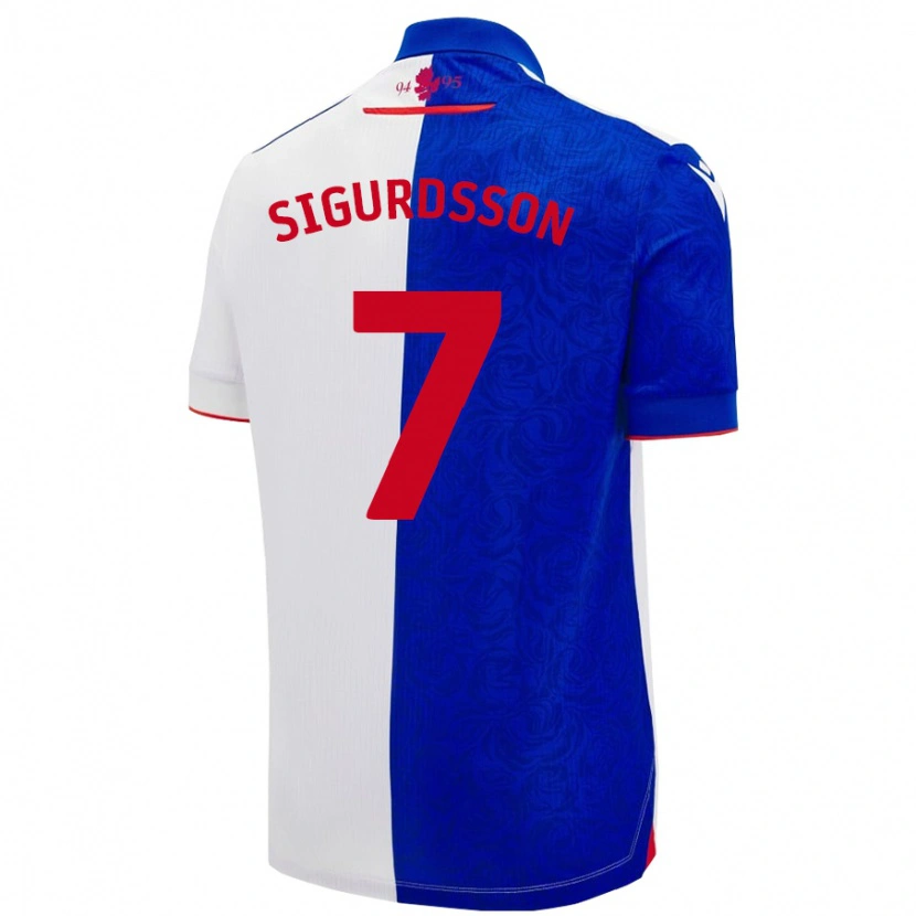 Danxen Herren Arnór Sigurdsson #7 Himmelblau Weiß Heimtrikot Trikot 2024/25 T-Shirt Schweiz